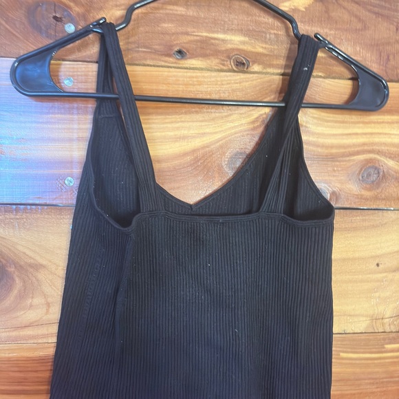 Black Ribbed Tank Top - Picture 2 of 2